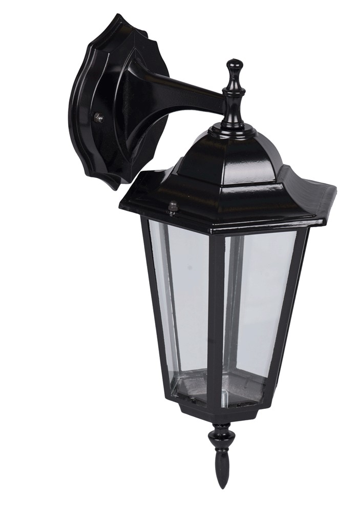Lampa Gradina Corona Negru 1xE27 60W